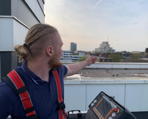 Dachrinnenreinigung